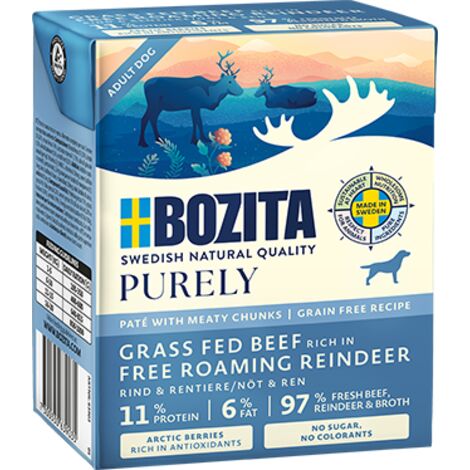 BOZITA Hamburguesa pura de ternera y reno 6x370g