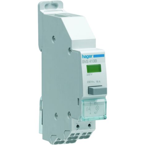 Poussoir Modulaire Double Fonction 1 NO + Voyant LED Vert 110V~400V~ - 1 Module