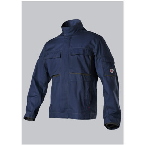 BP Komfort-Arbeitsjacke mit Stretcheinsätzen, nachtblau/anthrazit, Gr. 52/54, Länge n