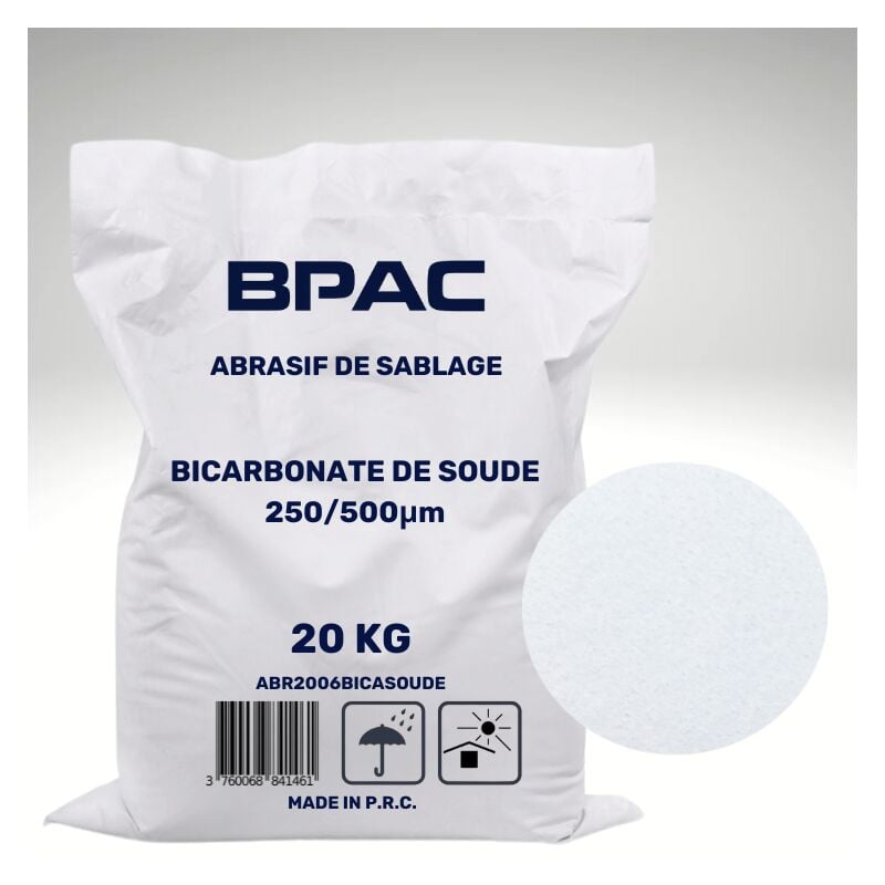 Bpac - Abrasif Bicarbonate de soude - 20 kg - Abrasif sablage