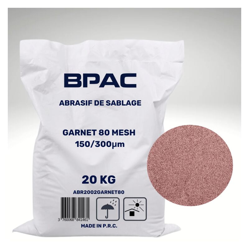 BPAC Abrasif Garnet 80 MESH 20 KG - Abrasif Sablage
