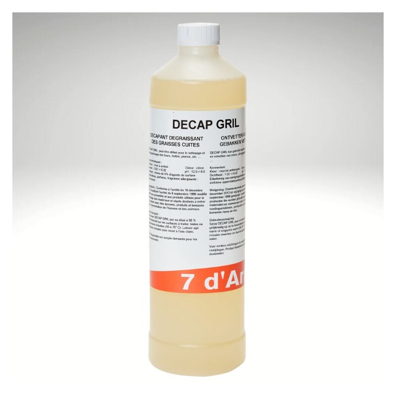 BPAC DECAP GRIL Détergent Nettoyant Ultrason 1 L - Dégraissant