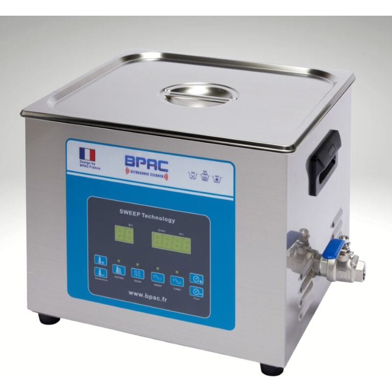 Bpac - Nettoyeur Ultrasons Pro avec Cuve 15 Litres - Turbo + Sweep