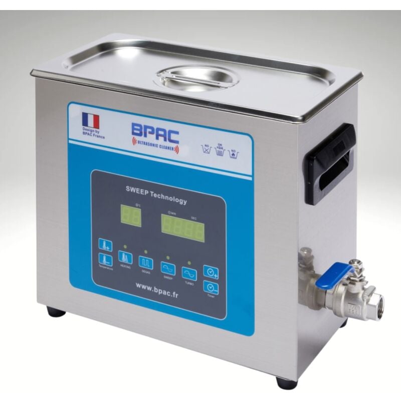 Nettoyeur Ultrasons Pro avec Cuve 6 Litres - Turbo + Sweep - Bpac