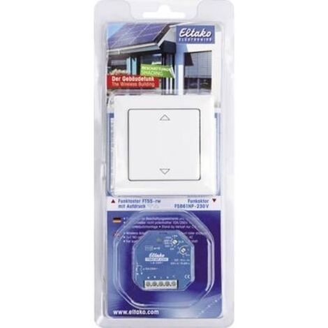 BPB55 Blisterpack Beschattung Eltako senza fili Starter kit controllo avvolgibili Montaggio esterno, Da incasso Potenza