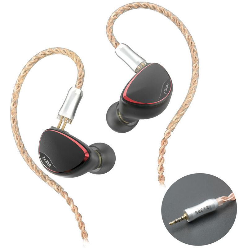 

Spring 2 In Ear Monitor Auriculares estereo HiFi Hybrid BA Dynamic Driver Auriculares piezoelectricos Cable de auriculares desmontable con estuche de