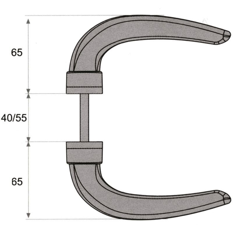 Fapim - Béquille double horus noir - hoppe - 205137