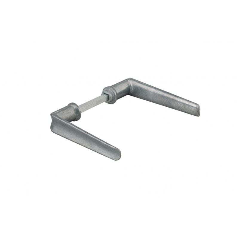 Paire de béquilles pour porte, carré 6mm, fourreau adaptateur 7mm