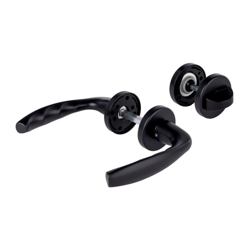 Hoppe - Poignée de porte sur rosace et Cie - Pastille de décondamnation - Carré à montage rapide