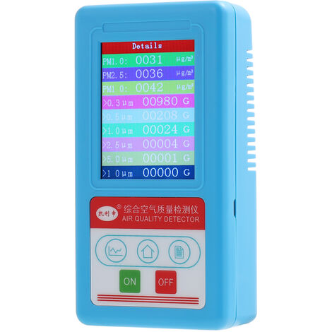 Analizador de Aire Digital Portátil Dispositivo de Detección de Contaminación del Aire InLoveArts Detector de Calidad del Aire de Mano Naranja Detector de Calidad del Air 