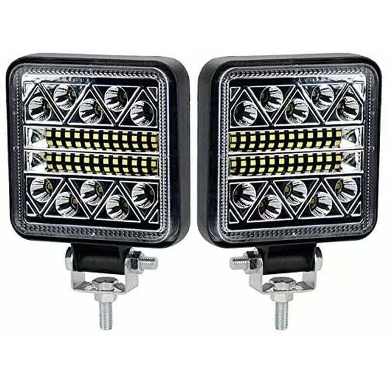 102W Phare de Travail à LED 10200LM Feux de Recul Led 12v, Phare Led Projecteurs pour voiture, tracteur bateau, 12-24v camion, 2 pcs