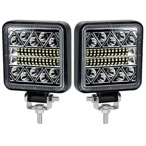 BR-Vie 102W Phare de Travail à LED 10200LM Feux de Recul Led 12v, Phare Led Projecteurs pour voiture, tracteur bateau, 12-24v camion, 2 pcs