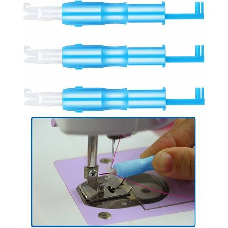 BR-Vie, 3 piezas, insertador de agujas de coser, enhebrador automático de agujas, herramienta de enhebrador de agujas para máquina de coser