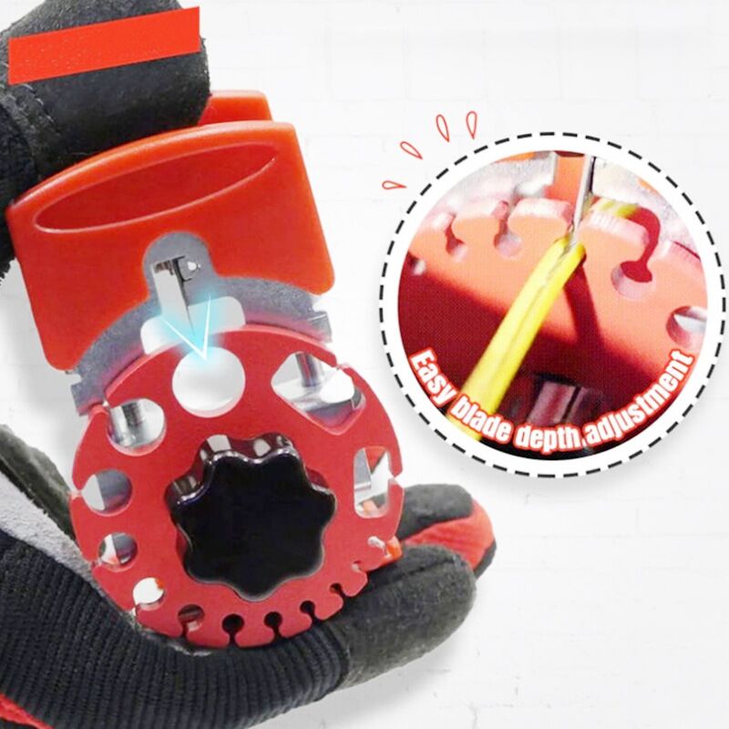 Ensoleille - BR-Vie Denudeur Cable Electrique Manuelle multifonctionnelle Machine à dénuder Le cuivre à Main avec Profondeur réglable, Facile à