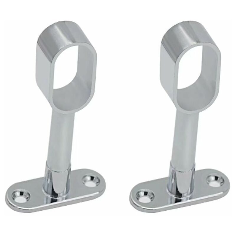 BR-Vie Set di 2 staffe ovali in lega di zinco