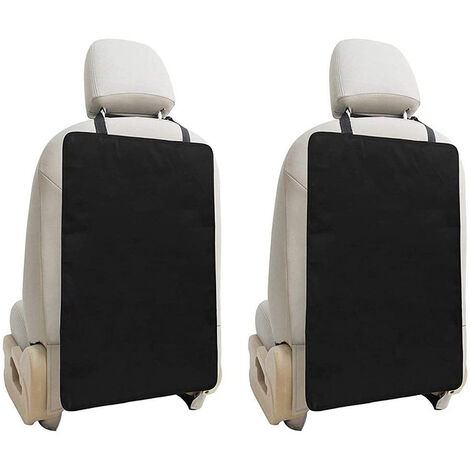 BR-Vie Protector de asiento de coche de 2 piezas, la mejor protección para asientos de coche (negro)