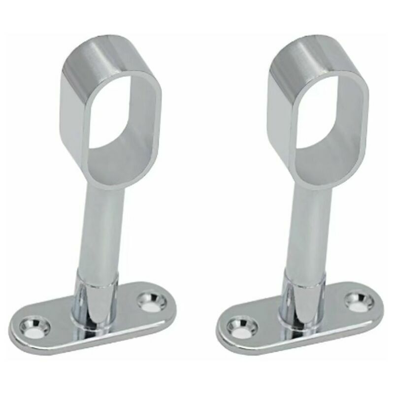 BR-Vie Set di 2 staffe ovali in lega di zinco