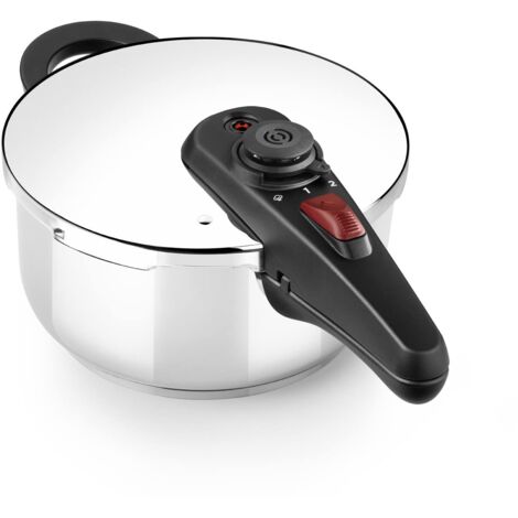 BRA ALLURE - AUTOCUISORE VELOCE 4 LITRI IN ACCIAIO INOX 18/10, ADATTO A TUTTI I TIPI DI CUCINA E A INDUZIONE