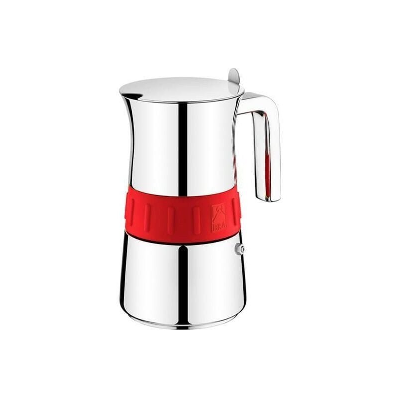 BRA - cafetera italiana elegance red 10 tazas