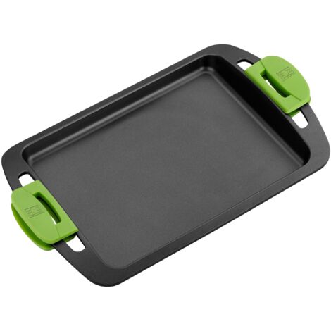 BRA Prior Bistecchiera con Fondo Liscio, 40 Cm, in Alluminio Pressofuso, con Rivestimento Antiaderente Teflon Classic
