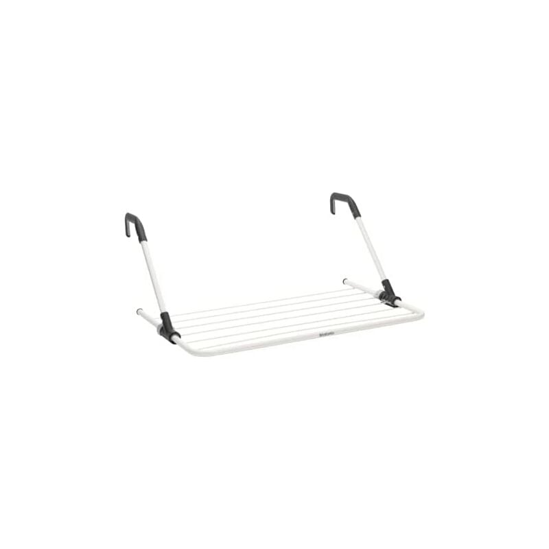 Corde à linge suspendue - Optimise l'espace - Bras repliables - pour portes étroites - avec serrure intelligente - Facile à installer - White - 4.5m