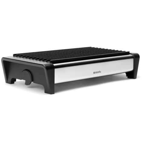 Brabantia 477102 Scaldavivande con Due Candele, Griglia Nero, Inox Satinato