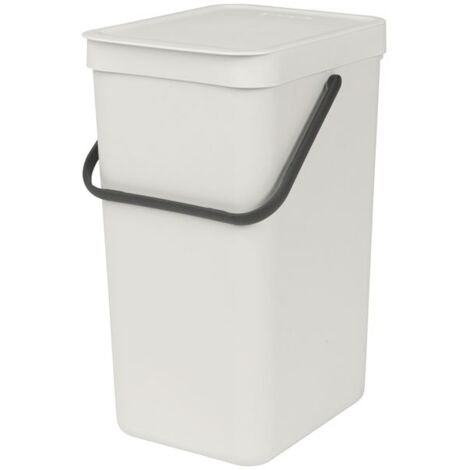 BRABANTIA ABFÄLLE SORT & GO 16L HELLGRAU 031844