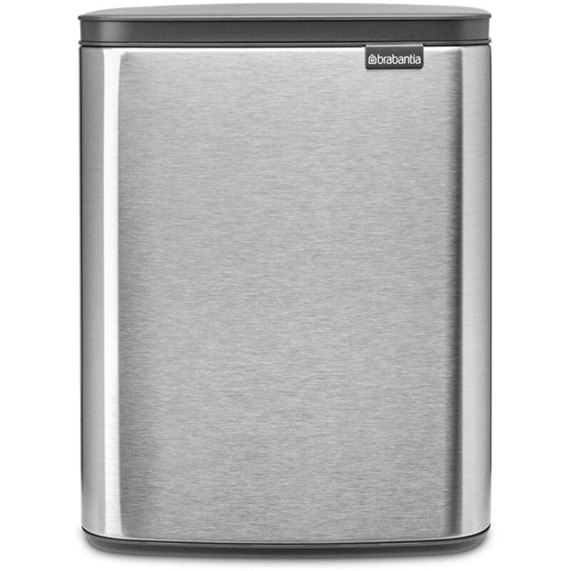 Brabantia - Abfalleimer De Abfallbehälter Bo 12 L - Formschön Und Praktisch - Deckel De Leichtes Öffnen Und Schließen Suave - Hygienisch,