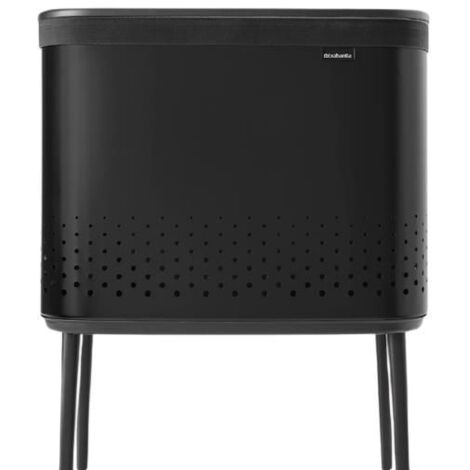Brabantia Bo Cesto Portabiancheria 60 Litri Nero