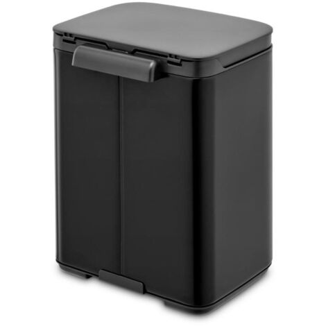 Brabantia Bo poubelle noire mate 4 litres compacte