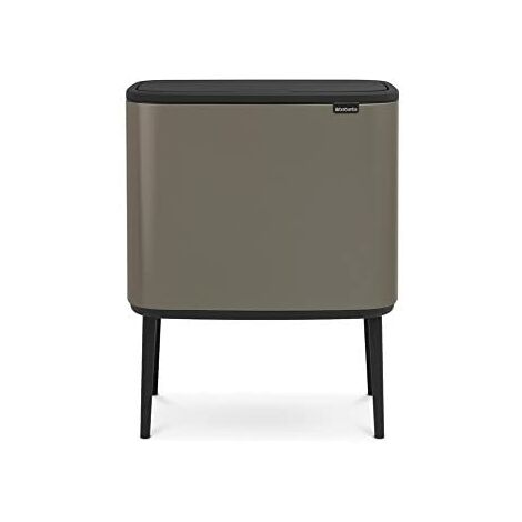 Brabantia Bo Touch Bin Abfalleimer, 11 + 23 Liter, Grau (Platin)