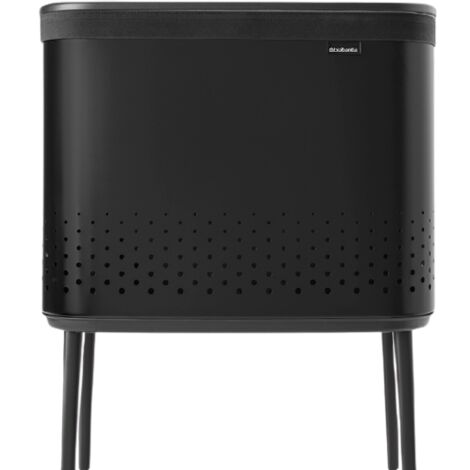 Brabantia Bo Wäschekorb, 60 L schwarz Zubehör Waschen, Trocknen und Bügeln