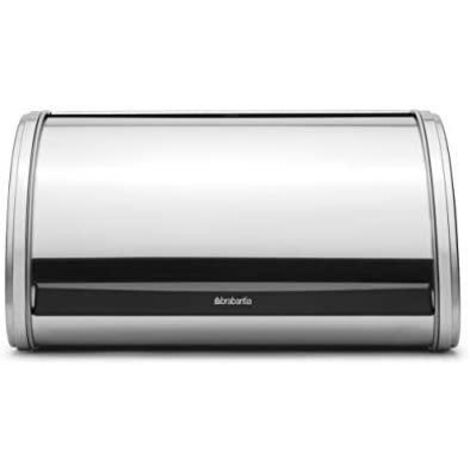 BRABANTIA Boîte à pain avec couvercle coulissant Médium - Matt Steel