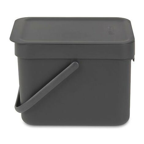 brabantia Brabantia Sort & Go Poubelle 6l gris foncé (109720)