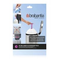 Brabantia Müllbeutel 10-12 Liter, 40 Müllbeutel in Spenderverpackung