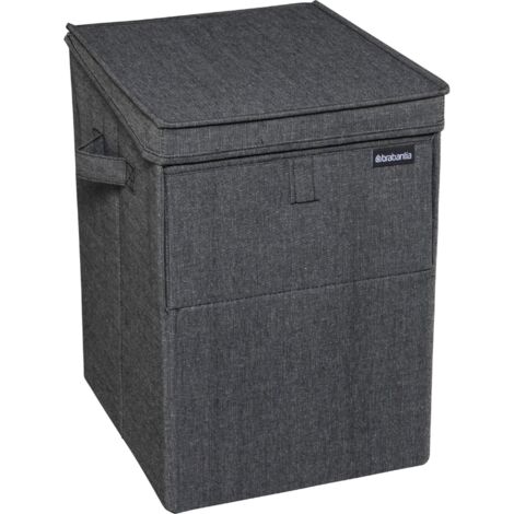 BRABANTIA Panier à linge empilable 35 L - Pepper Black
