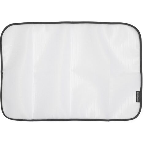 Brabantia - Panno per Stirare Capi Delicati - Protezione per Tessuti come Seta, Nylon, Velluto a Coste e Tessuti Strutturati - Previene le Macchie Lucide - Rete Trasparente - White - 40 x 60 cm