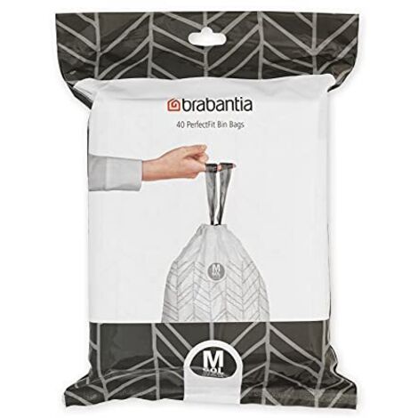 Brabantia PerfectFit Bags, Code M, 60L, 40 Bags