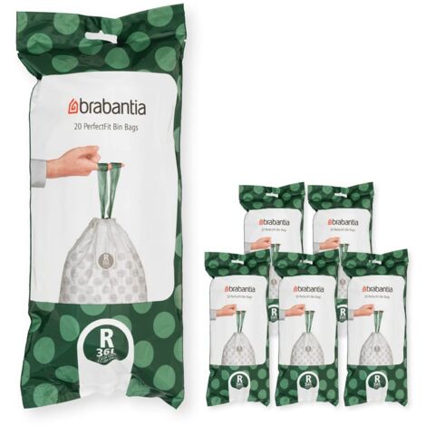 Brabantia PerfectFit Bags, Code R, 36L, 120 Bags