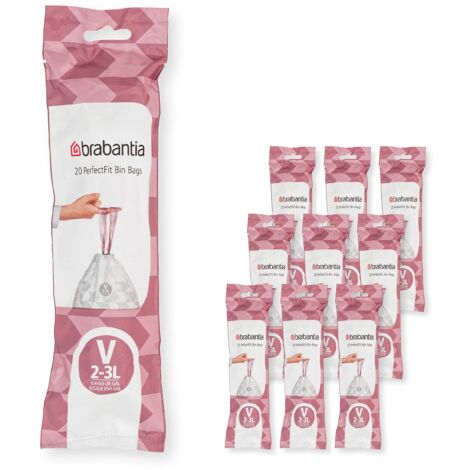 Brabantia PerfectFit Bags, Code V, 2-3L, 200 Bags