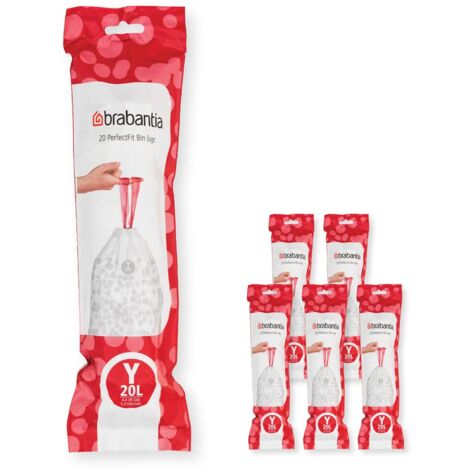 Brabantia PerfectFit Bags, Code Y, 20L, 120 Bags