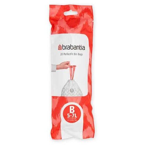 Brabantia Perfectfit Bags Size B 5-7 Litre 20 Bag Roll