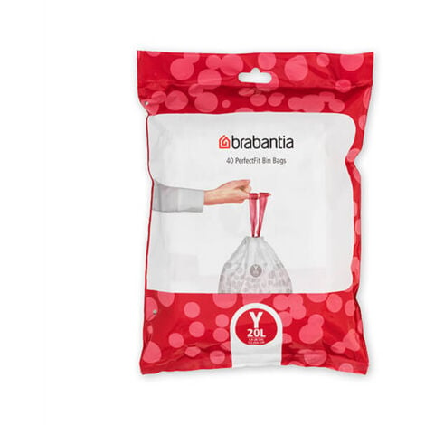 Brabantia PerfectFit Bags Y 20 litre Dispenser Pack of 40 bags