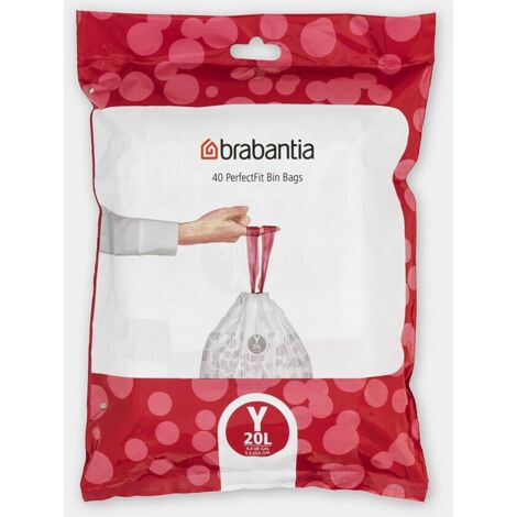 Brabantia PerfectFit Müllbeutel Rollenverpackung 20 Liter (Codierung Y)