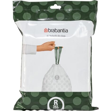 Brabantia PerfectFit Müllbeutel Typ R, 36 L, 40 Stck Mülltüten