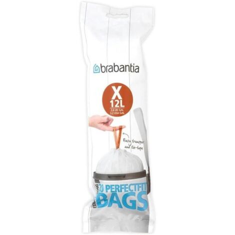 Brabantia PerfectFit Sacchetti Spazzatura Tipo X 12 Litri 20 Pezzi