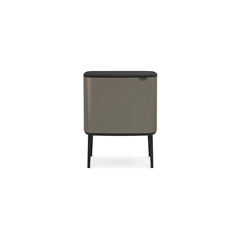 Brabantia - Bo Touch Bin Poubelle, 11 + 23 litres, Gris (Platine)