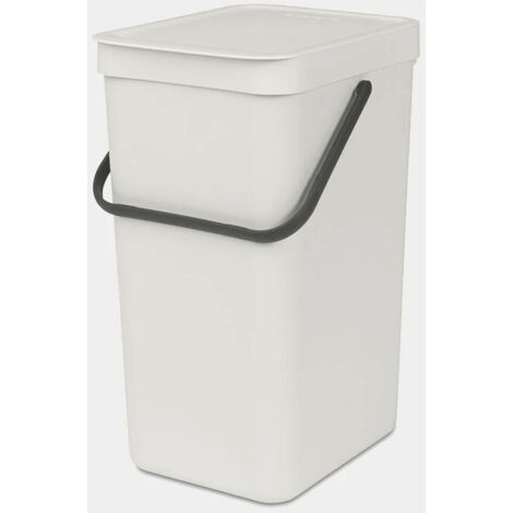 BRABANTIA POUBELLE SORT & GO 16L LIGHT GREY 213465