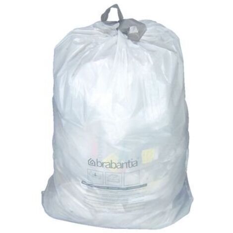 Brabantia - Rouleau 20 sacs poubelles 12 l blanc code C