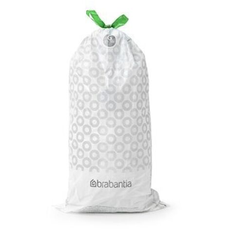 Brabantia - Rouleau 20 sacs poubelles 5 l blanc Code B